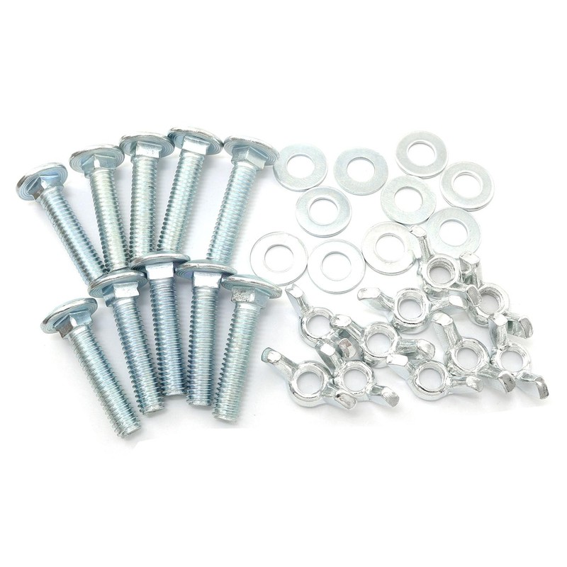 Pro Bamboo Kitchen 10pcs Carriage Bolts Wing Nuts Wing Screw