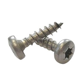 Panhead Screws Stainless Steel 5 x 20 mm - Pack of 100 Full Thread Wood Screws Torx A2