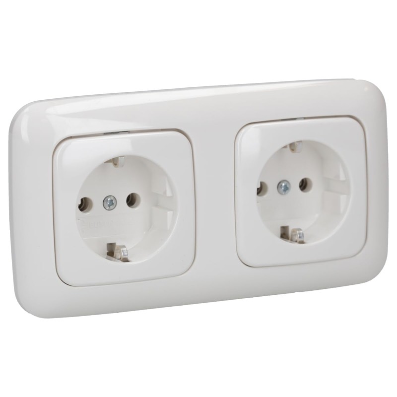 Busch-Jaeger Reflex SI Set 2x Socket 20 EUC-214 and 1x