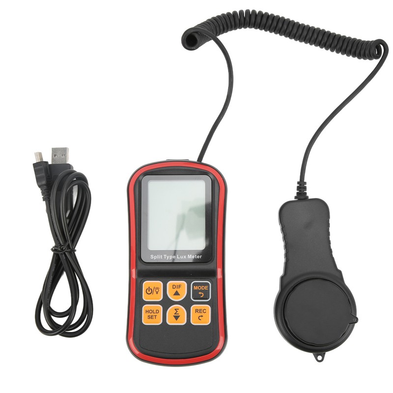 1030 Light Meter Split Digital Illuminance Meter with Temperature Measurement