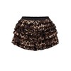 SOLY HUX Women's Y2k Leopard Print Mini Shorts Layered Ruffle