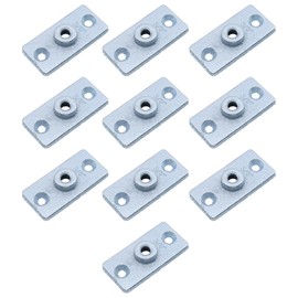 HEVSTIL 15 Pcs Ceiling Flange Hangers for 3/8 in Threaded Rod DIY Plumbing, Ceiling Flange Hanger Plate Threaded Galvanized Ceiling Flange Hanger Plate for DIY Plumbing and Industrial Decor