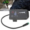 Electric Bike Power Display Meter,5 Pin Interface ABS Housing LED