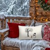 Dilemat Winter Snowman Snowflake Pillow Covers 12x20,Christmas Throw Pillow Covers,Rustic