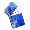 Elements of Space Dolphin Painting - Silver Chrome Pocket Lighter