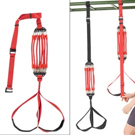 Perfeclan Pull up Assistance Band Resistance Band Adjustable Versatile Adults Assist Band Elastic Training Bar Belt for Legs Chest Gym, Red