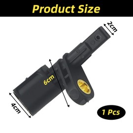 2 x ABS Sensor Speed Sensor Front Rear Left Right Compatible with 7H0927803 7H0927804 Without Cable for T5 T6 Golf A3 Q3 TT Passat B6 and for Jetta Touran Octavia Superb