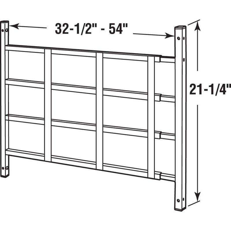 Segal S 4768 Carbon Steel Fixed 4-Bar Window Grill for