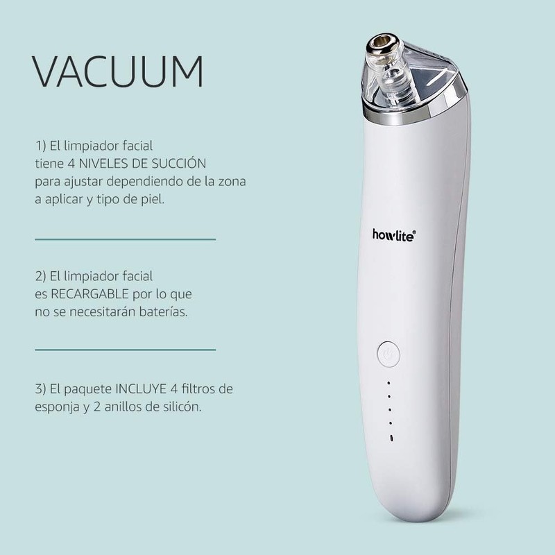 Howlite Vacuum, Limpiador facial contra puntos negros e imperfecciones