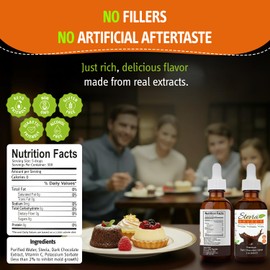 Stevia Select Dark Chocolate Pure Flavored Liquid Stevia – Zero Calorie Coffee, Tea, Drink & Baking Sweetener, All-Natural, No Erythritol, Keto-Friendly Sugar Alternative, 300 Servings – 2 Oz (1 Pack)