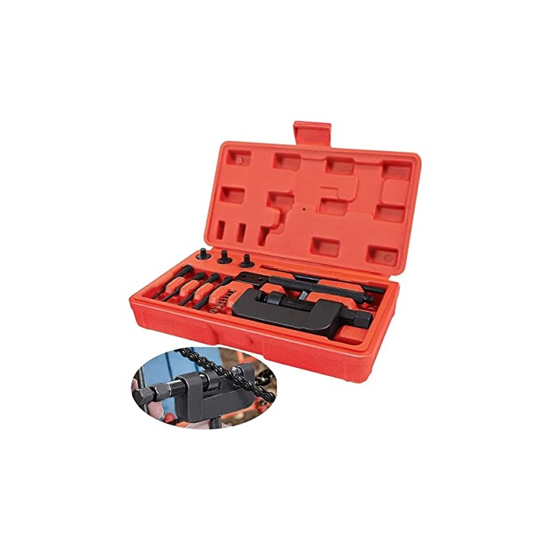 Cortador Cadena Remachadora Motocicleta Bici Atv Estuche Portatil