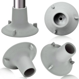 4 PCS Replacement Feet for Shower Chair, 1-1/8" I.D Rubber Feet Pads Universal Fit Shower Chair, Bath Bench Legs, Toilet Seat Leg Tips Large Suction Cup Feet for Bedside Commode Chair Seat