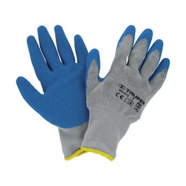 Truper GU-413, Guantes para jardinero, cubiertos de látex, puño tejido, G