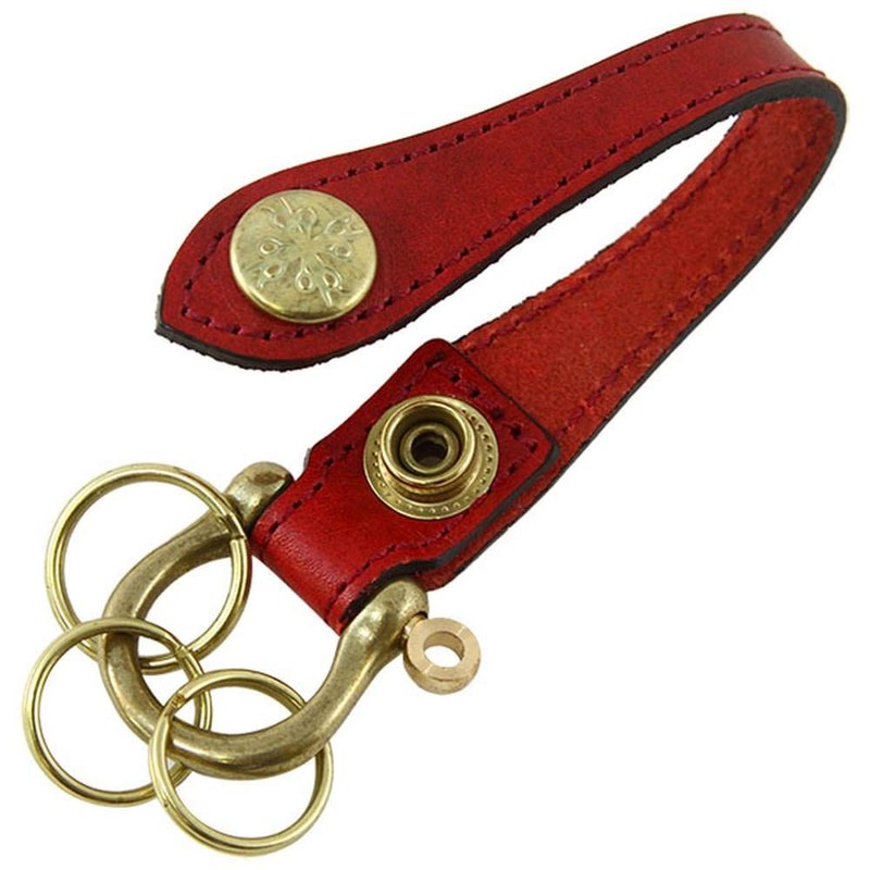 Agility Affa Shackle Key Chain/Rugateau (Red) 3 Key Ring, dark