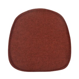 Klear Vu Gripper Non-Slip Mid Century Modern Shell Chair Cushion, Assembled in USA, Extra Thick Fill, Omega Upholstery Fabric, Set of 4 for Dining Room and Kitchen, 4 Count (Pack of 1), Red