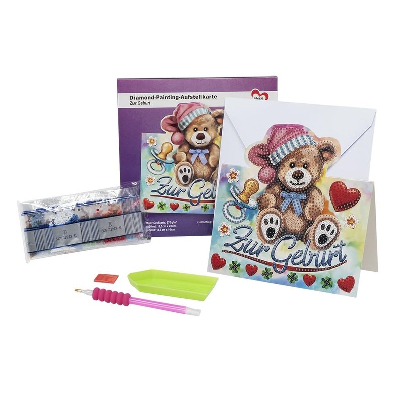Ideen mit Herz Diamond Painting Display Card | 370 g/m²