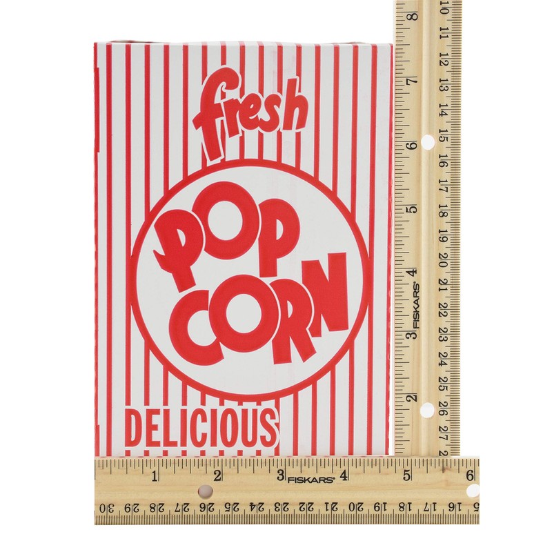 Snappy 3-E Red and White Close Top Popcorn Boxes, 1.25