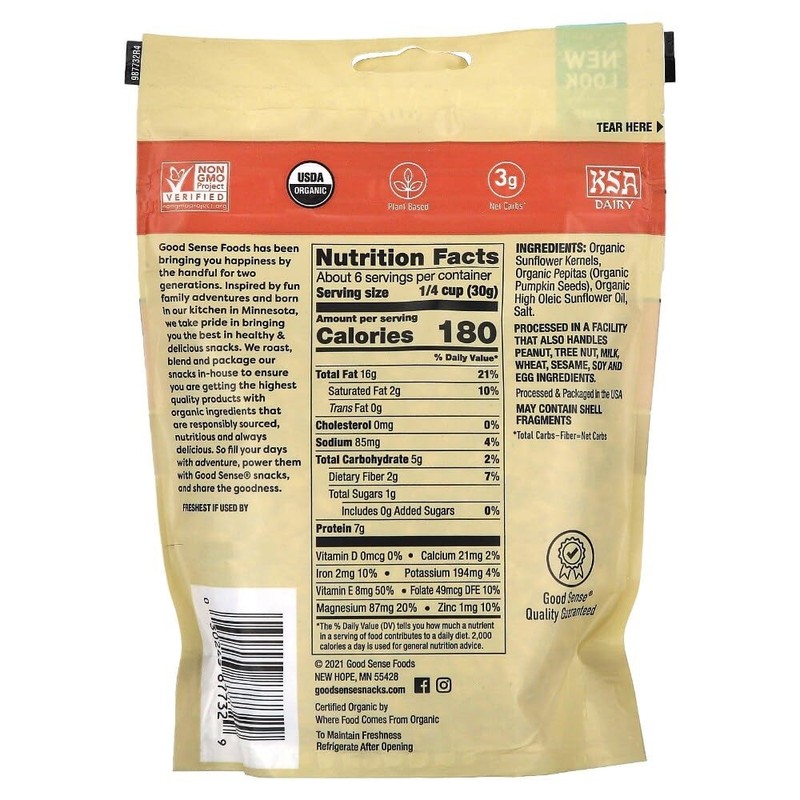 Generic Good Sense Organic Sunflower Kernels & Pumpkin Seed Mix
