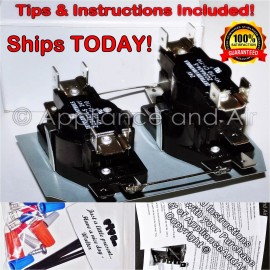 Coleman, Emerson, Nordyne, Intertherm, Miller 3 Pole Sequencer Relay Mobile Home Electric Furnace + Hardware, SHIPS TODAY!