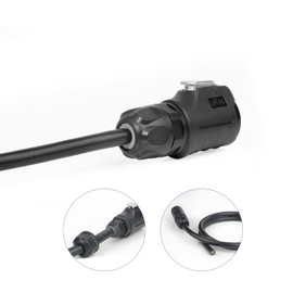 CNLINKO LP16 2-Pin Waterproof Plug with 1 Meter Cable, IP68 Electrical Circular Connector for Outdoor Automotive Machinery, Quick Connector M16 Male & Female (2 Pin)