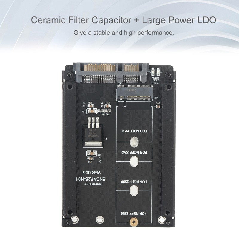 High Performance 22pin M.2 NGFF to SATA Adapter Plug and