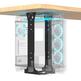 Adjustable Under Desk PC Mount - Black