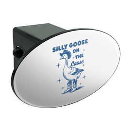 Graphics & More Silly Goose on The Loose Oval Tow Hitch Cover Trailer Plug Insert 2"