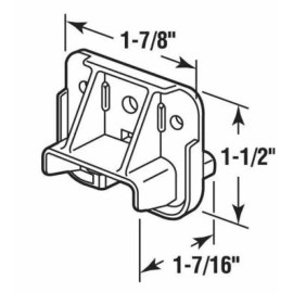 Legacy, Others, Pulaski, Vaughan Bassett 6x Kenlin Rite-Trak I Drawer Guide Glide & Metal Support w/ Screws - Fast!