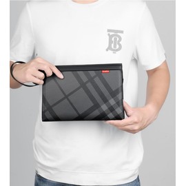 Wener Clutch Back, Men's Leather, Second Bag, Handheld, Smaller, Gentleman's Bag, Detachable Belt Included, Party, Men's Bag, Large Size, a-1