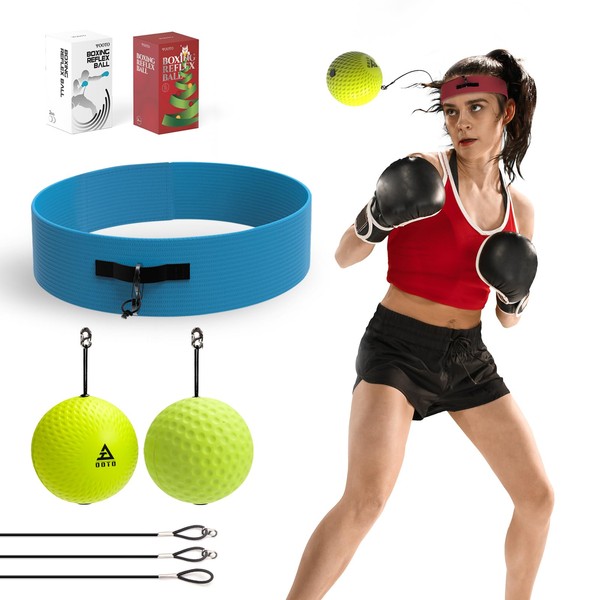 OOTO Upgraded Boxing Reflex Ball, 2 Boxing Training Balls with