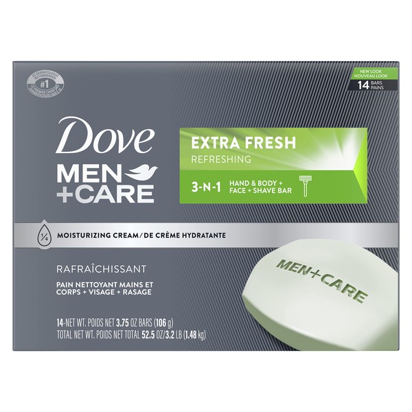 Dove Men+Care Bar 3 in 1 Cleanser for Body, Face,