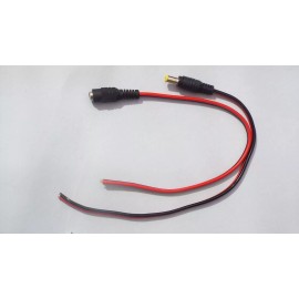 CableMaestro DC Power Cable Wire Plug 18AWG 2.1mm x 5.5mm 12V 5A Male&Female 10 pairs