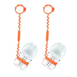 Sippy Cups Straps for Stroller - 2 Pack Sippy Sup Leash - Keep Bottle, Sippy Cups and Toys Off The Floor - Baby Cup Straps, Bottle Holder - Great for Baby, Toddler - BPA Free