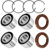BIGLKNM Front & Rear Wheel Bearing Seal Kit for Can-Am