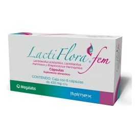 Lactiflora Fem Simbiótico Lactobacillus E Inulina 6 Cap                                                                                               