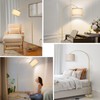 Gold Arc Floor Lamp, Dimmable Floor Lamp for Living Room,