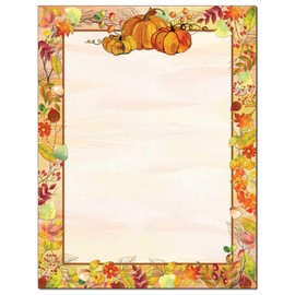 The Image Shop - Pretty Pumpkins Letterhead Laser & Inkjet Printer Paper, (25 Pack)