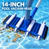 14 Inch Swimming Pool Vacuum Head with Wheels, Side and