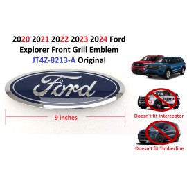 Ford Explorer 2020 2021 2022 2023 2024 emblema parrilla delantera JT4Z-8213-A original
