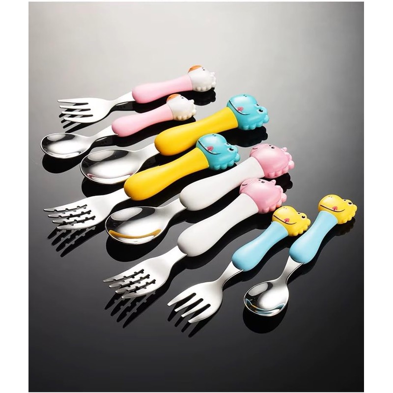 Cute Dinosaur Kids Cutlery Travel Set – Portable Cutlery for