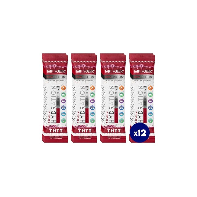 NewTrition Hydration Powder, Electrolyte Powder Packets, Naturally Flavored Hydrating Packets