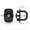 Aliminyy 4pcs Tie Down Anchors Truck Bed Side Wall Anchor