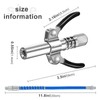 ARTOSHIN 1PCS Grease Gun Coupler, Strong Lock on Grease Gun