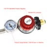 MCAMPAS 12FT 0-30 PSI High Pressure Adjustable Propane Regulator with