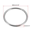 sourcing map 201 Stainless Steel O Ring 60mm(2.36") Outer Diameter