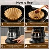5 Cup Coffee Filter Compatible with Mr. Coffee, Unbleached Coffee
