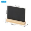 PATIKIL Mini Tabletop Chalkboard Signs, 4Pcs Small Chalkboard Signs with