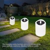 4Pcs Solar Powered LED Candle Light Yellow Flicker Tea Lamp