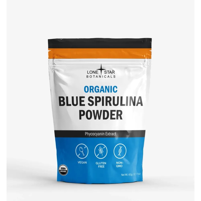 Lone Star Botanicals Polvo Espirulina Azul Orgánico 2.12 Oz