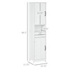 kleankin Slim Bathroom Storage Cabinet, Tall Bathroom Cabinet, Linen Tower